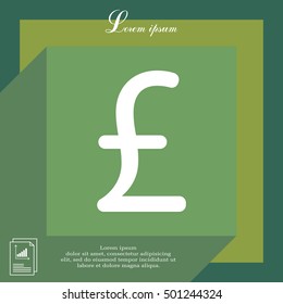 sterling sign, vector design for website