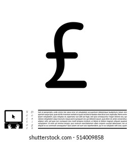 sterling sign, vector design for website
