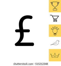 sterling sign, vector design for website