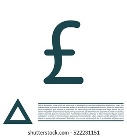 sterling sign, vector design for website