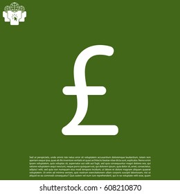 sterling sign, vector design for website