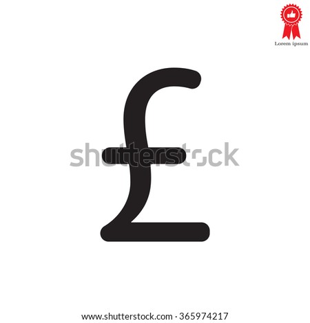 sterling sign, vector design for website