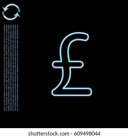 sterling sign. vector illustration