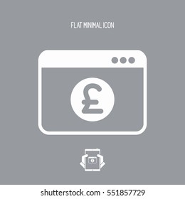 Sterling - Smart online banking services - Vector flat icon