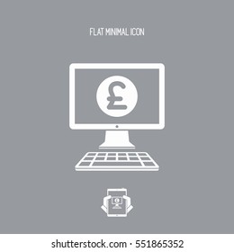 Sterling - Smart online banking services - Vector flat icon