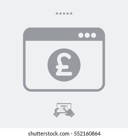 Sterling - Smart online banking services - Vector flat icon