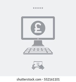 Sterling - Smart online banking services - Vector flat icon
