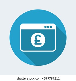 Sterling - Smart online banking services - Vector flat icon