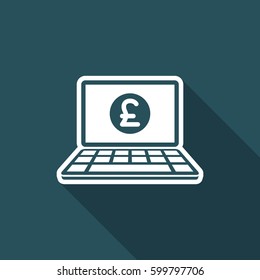 Sterling - Smart online banking services - Vector flat icon