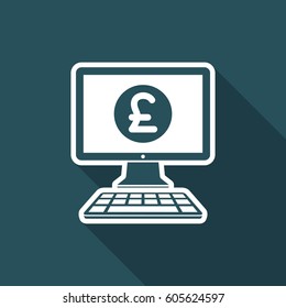 Sterling - Smart online banking services - Vector flat icon