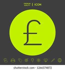 Sterling symbol . Graphic elements for your design