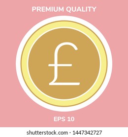 Sterling symbol . Graphic elements for your design