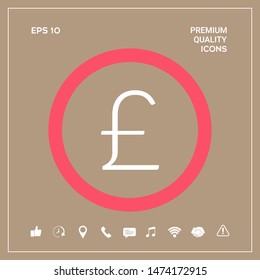 Sterling symbol . Graphic elements for your design