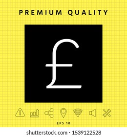 Sterling symbol . Graphic elements for your design
