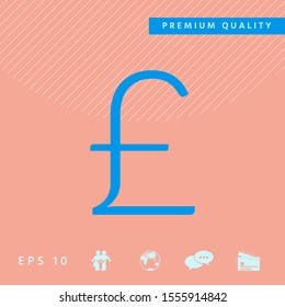 Sterling symbol . Graphic elements for your design