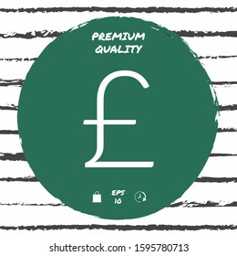 Sterling symbol . Graphic elements for your design