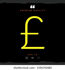 Sterling symbol . Graphic elements for your design