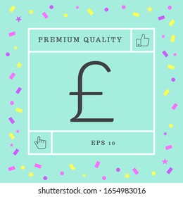Sterling symbol . Graphic elements for your design