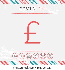 Sterling symbol . Graphic elements for your design