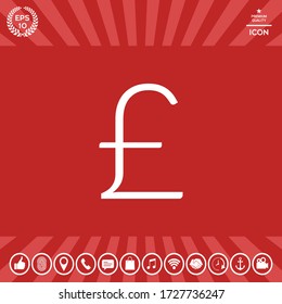 Sterling Symbol . Grafische Elemente für Ihr Design