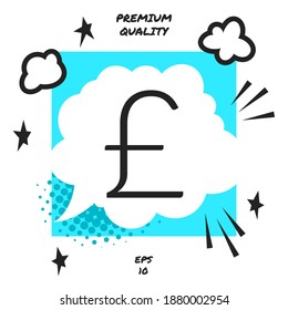 Sterling symbol . Graphic elements for your design