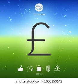 Sterling symbol icon