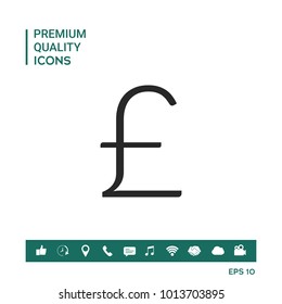 Sterling symbol icon