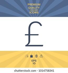 Sterling symbol icon