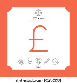 Sterling symbol icon