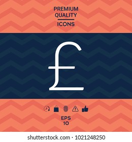 Sterling symbol icon