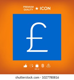 Sterling symbol icon