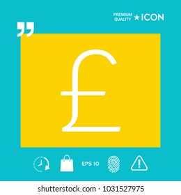 Sterling symbol icon