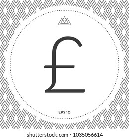 Sterling symbol icon
