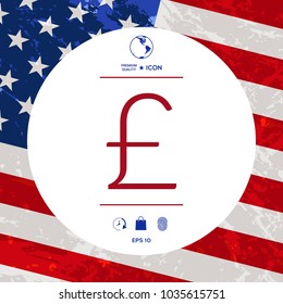 Sterling symbol icon