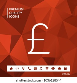 Sterling symbol icon