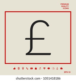 Sterling symbol icon