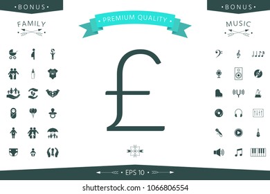 Sterling symbol icon