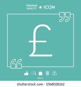 Sterling symbol icon