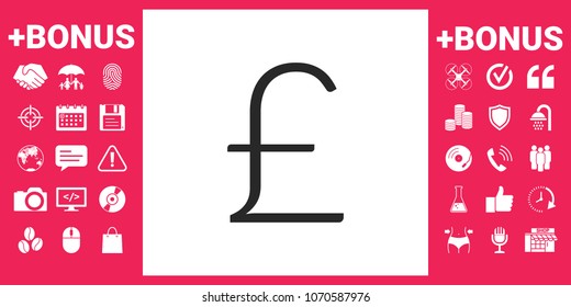 Sterling symbol icon