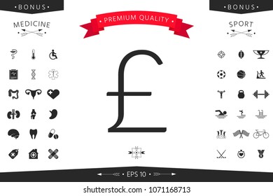 Sterling symbol icon