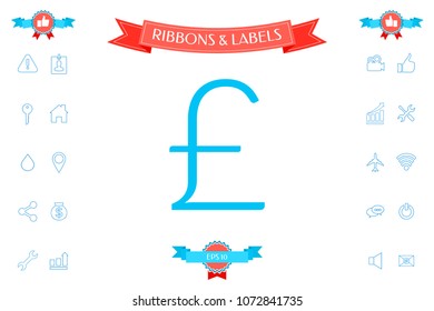 Sterling symbol icon