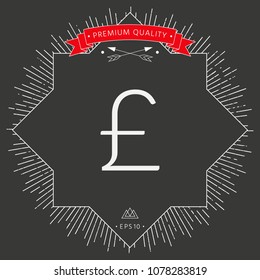 Sterling symbol icon