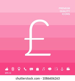 Sterling symbol icon