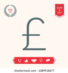Sterling symbol icon