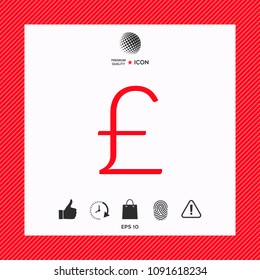 Sterling symbol icon