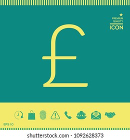 Sterling symbol icon