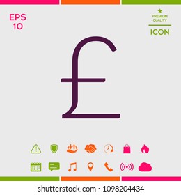 Sterling symbol icon