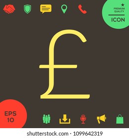 Sterling symbol icon
