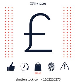Sterling symbol icon