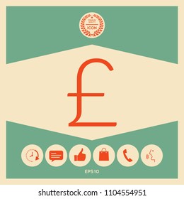 Sterling symbol icon